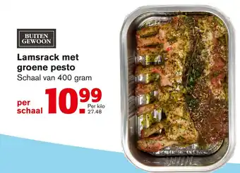 Hoogvliet Lamsrack met groene pesto 400g aanbieding