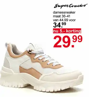 Scapino Super Cracks Damessneaker mt. 36-41 aanbieding