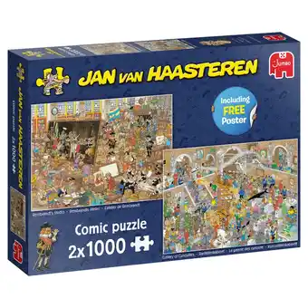 Top1Toys Jan van haasteren puzzel  dagje museum 2 x 1000 stukjes aanbieding