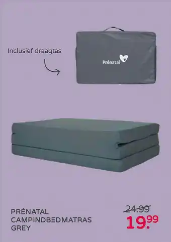 Prenatal Prénatal Campindbedmatras Grey aanbieding