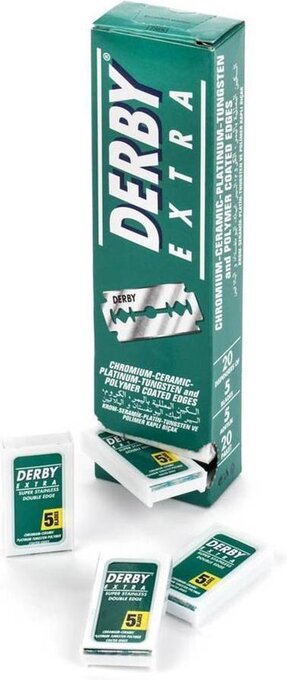 Bol.com Derby professional double razor blades scheermesjes - 100 stuks aanbieding