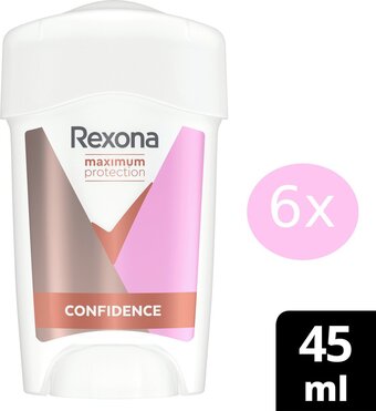 Bol.com Rexona deodorant stick women maximum protection confidence voordeelverpakking | 6x 45ml aanbieding