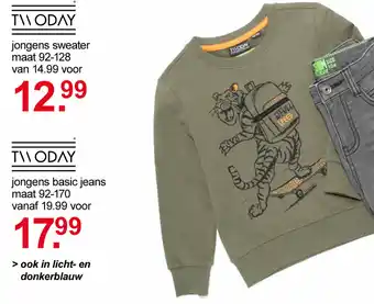 Scapino TWODAY Jongens sweater mt. 92-128 aanbieding