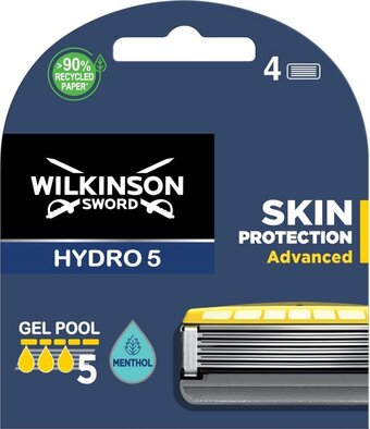 Bol.com Wilkinson scheermesjes hydro 5 skin protection advanced 4 stuks aanbieding