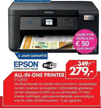 Vobis Epson all-in-one printer et-2850 aanbieding