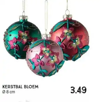 Xenos Kerstbal bloem aanbieding