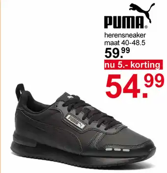 Scapino Puma Herensneaker mt. 40-48.5 aanbieding