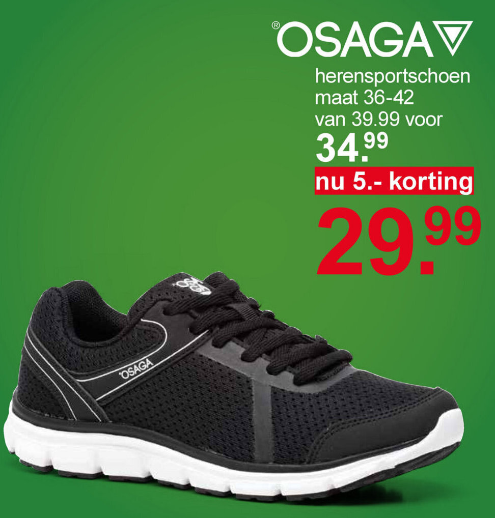 OSAGA Heren sportschoen mt. 36-42 aanbieding bij Scapino