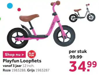 Intertoys Playfun loopfiets aanbieding