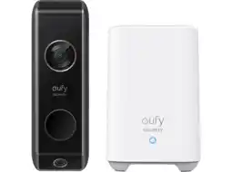 MediaMarkt Eufy doorbell 2 pro + homebase (battery) wit/zwart aanbieding