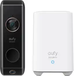 MediaMarkt Eufy doorbell 2 pro + homebase (battery) wit/zwart aanbieding