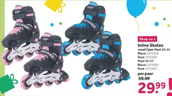 Intertoys Inline Skates mt. 30-33 aanbieding