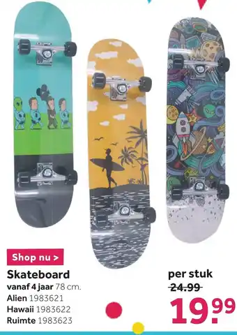 Intertoys Skateboard aanbieding