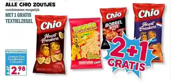 Boon`s Markt Alle chio zoutjes 2+1 gratis aanbieding