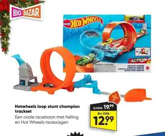 Big Bazar Hotwheels loop stunt champion trackset aanbieding