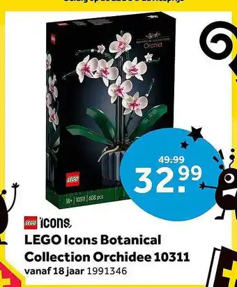 Intertoys Lego icons botanical collection orchidee 10311 aanbieding