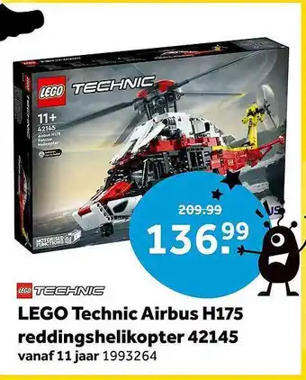 Intertoys Lego technic airbus h175 reddingshelikopter 42145 aanbieding