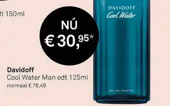 Mooi parfumerie Davodoff cool water man edt 125ml aanbieding