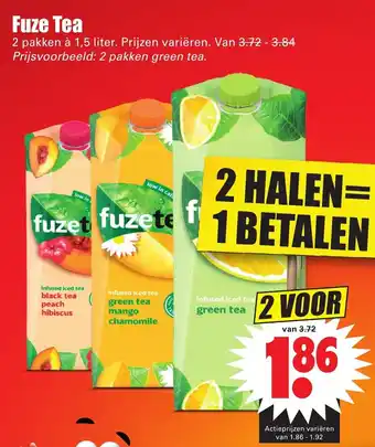 Dirk Fuze Tea 2*1.5L aanbieding