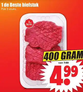 Dirk 1 de Beste biefstuk 400g aanbieding