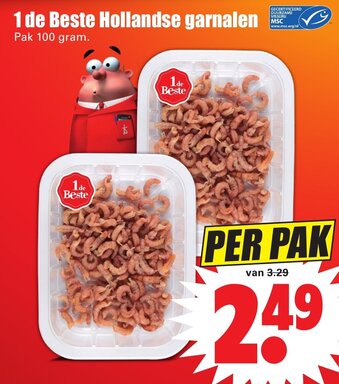 Dirk 1 de Beste Hollandse garnalen 100g aanbieding