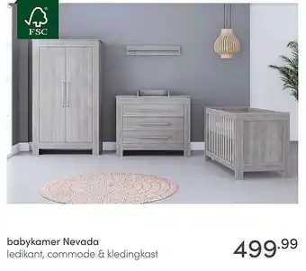 Baby & Tiener Babykamer Nevada aanbieding