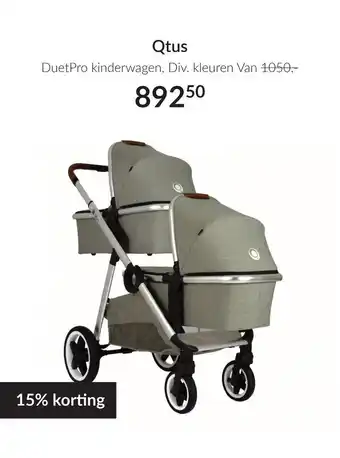 Babypark Qtus DuetPro kinderwagen aanbieding