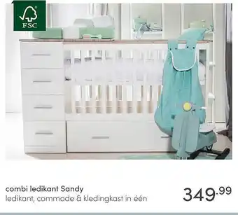 Baby & Tiener Combi ledikant Sandy aanbieding