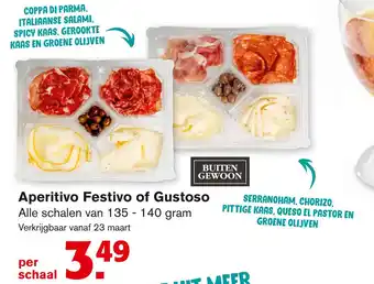 Hoogvliet Aperitivo Festivo of Gustoso 135-140 gram aanbieding