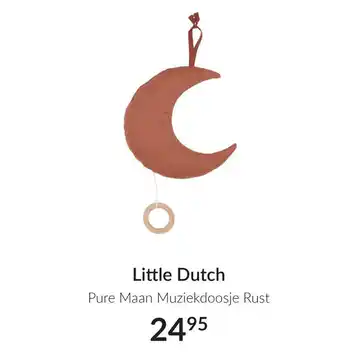 Babypark Little Dutch Pure Maan Muziekdoosje Rust aanbieding