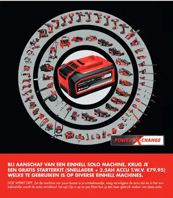 Bouwhof BIJ AANSCHAF VAN EEN EINHELL SOLO MACHINE, KRIJG JE EEN GRATIS STARTERKIT aanbieding