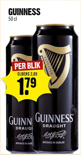 Dirck 3 GUINNESS 50 cl aanbieding