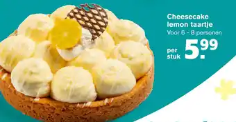 Hoogvliet Cheesecake lemon taartje aanbieding