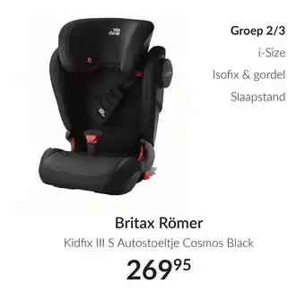 Babypark Britax Römer Kidfix III S Autostoeltje Cosmos Black aanbieding