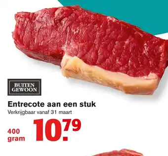 Hoogvliet Entrecote aan een stuk 400 gram aanbieding