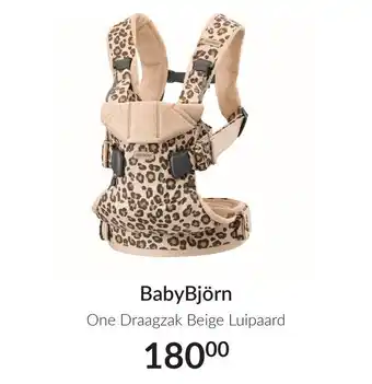 Babypark BabyBjörn One Draagzak Beige Luipaard aanbieding