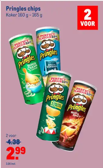 Makro Pringles chips 160G-165G aanbieding