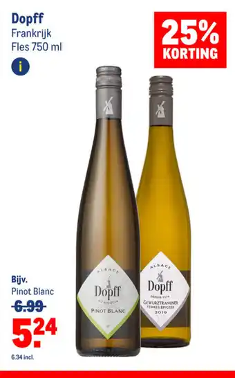 Makro Dopff 750 ml aanbieding