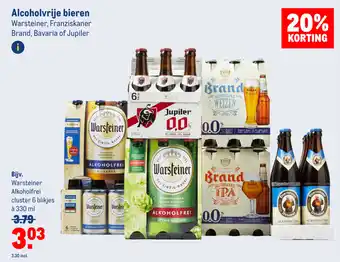 Makro Alcoholvrije bieren 6 blikjes a 330 ml aanbieding