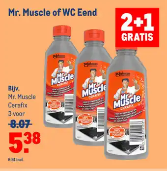 Makro Mr. Muscle of WC Eend 2+1 Gratis aanbieding