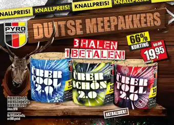 Harings Vuurwerk Ubercool 2.0, Uberschon 2.0, Ubertoll 2.0 3 Halen 1 Betalen aanbieding