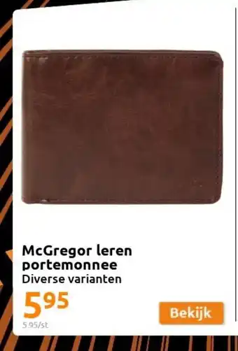 Action McGregor leren portemonnee aanbieding