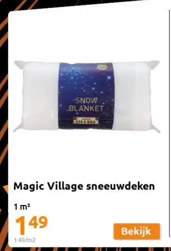 Action Magic Village sneeuwdeken 1 m² aanbieding