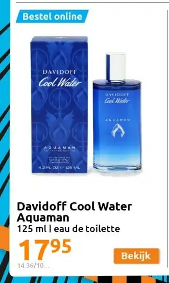 Action Davidoff Cool Water Aquaman 125 ml aanbieding