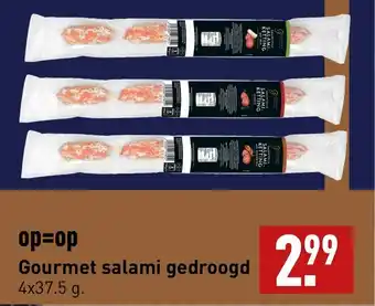 ALDI Gourmet salami gedroogd 4x37,5 g. aanbieding