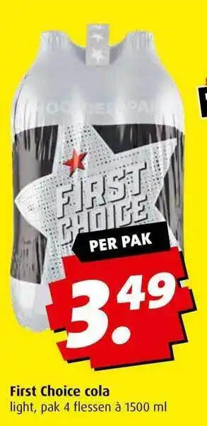 Boni Firstly choice cola light aanbieding