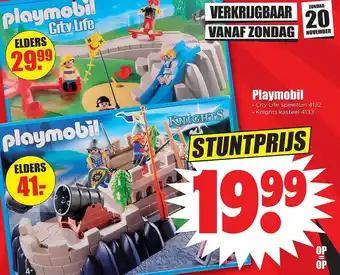 Dirk Playmobil city life speeltuin 4132 of knights kasteel 4133 aanbieding