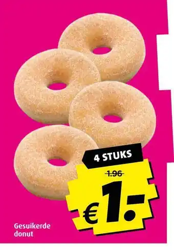 Boni Gesuikerde donut aanbieding