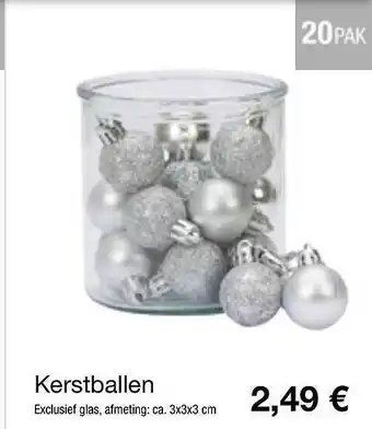 Kik Kerstballen 3x3x3 cm aanbieding