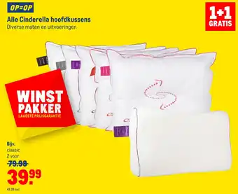 Makro Alle cinderella hoofdkussens aanbieding